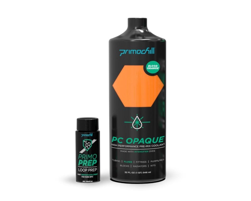 PrimoChill Opaque - Computer WaterCooling Show Coolant, Solid/Non-Transparent, Full Protection, Advanced User, PrimoPrep Included, Proudly Made in The USA (32oz/.9L) - Blood Orange - Image 1
